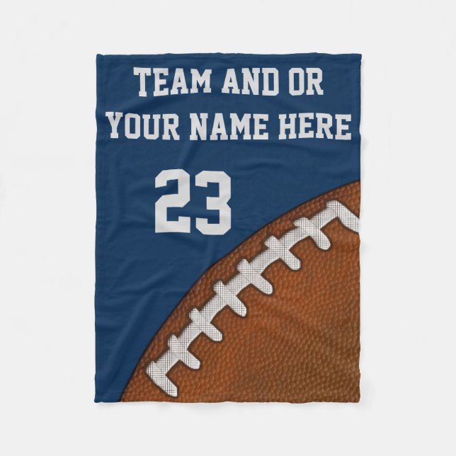 CHEAP Football Fleece Blanket NAME and NUMMER (Vorderseite)