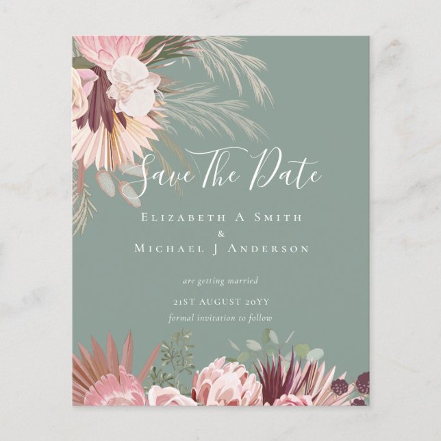 CHEAP FOTO RETT DATES - Pampas Grass Burgund Flyer (Vorne)