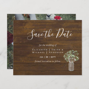 CHEAP Foto Rett Dates Rustic Gypsophila Mason Jar