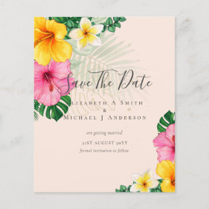 CHEAP Foto Rette Dates TROPICAL BLUME Beach Flyer