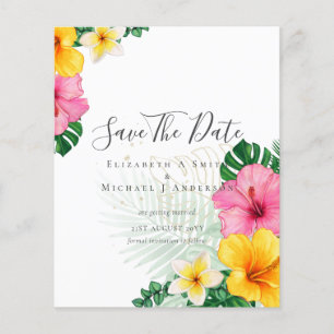 CHEAP Foto Rette Dates TROPICAL BLUME Beach Flyer