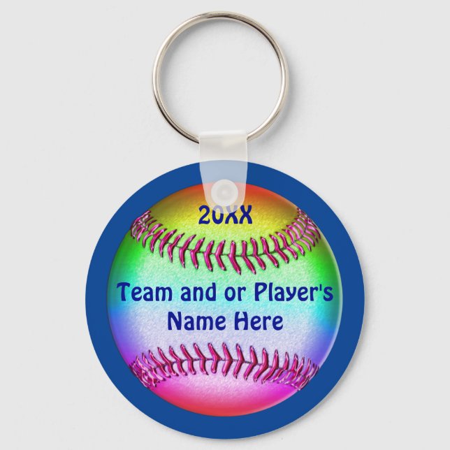 CHEAP Personalisiert Softball Team Geschenke Schlüsselanhänger (Vorderseite)