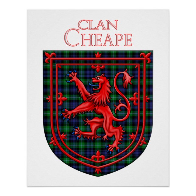 Cheape Torosay Tartan Kariert Poster (Vorderseite)