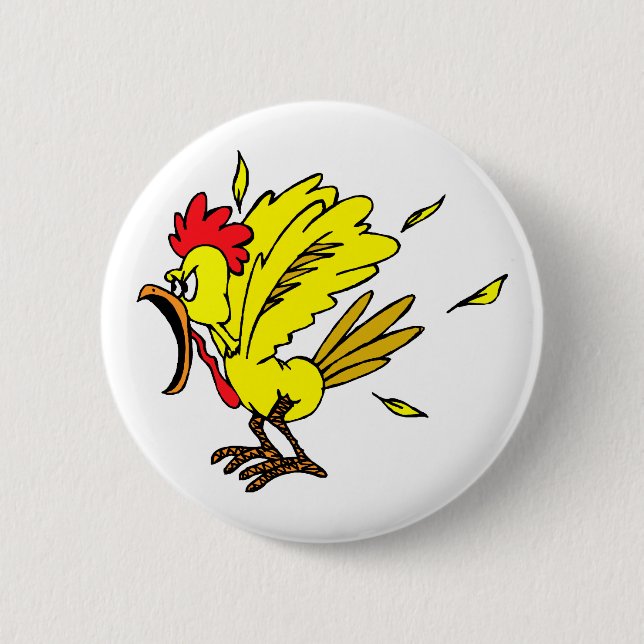 Cheapo Huhn Button (Vorderseite)