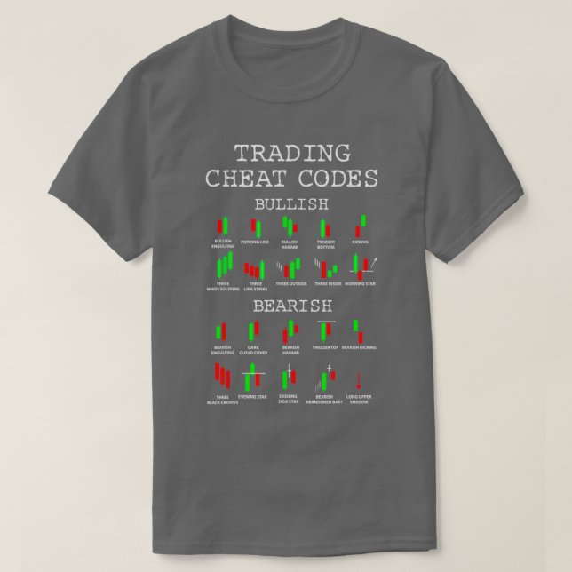 Cheat Code Candlestick-Muster T-Shirt (Design vorne)