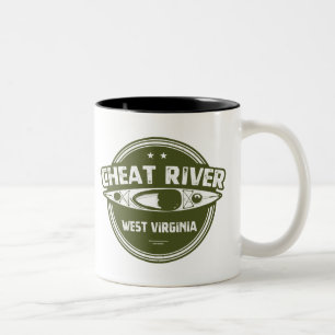 Cheat River, West Virginia Zweifarbige Tasse