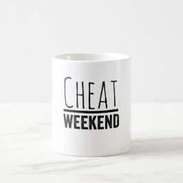 Cheat Weekend - Funny Gym Redewendungen Kaffeetasse