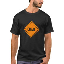 Cheat Word-Zeichen | Dunkler T - Shirt