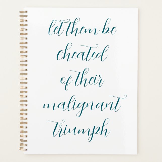 Cheat your enemies of victory planer (Vorderseite)