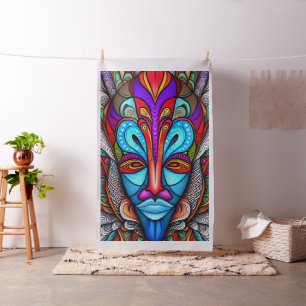 Cheater Quilt Panel farbenfrohe afrikanische Stamm Stoff