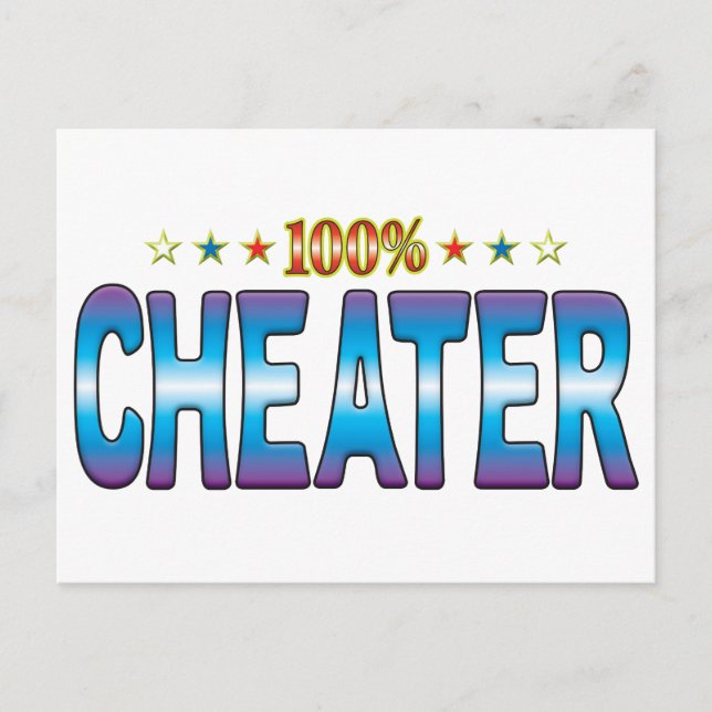 Cheater Star Tag V2 Postkarte (Vorderseite)