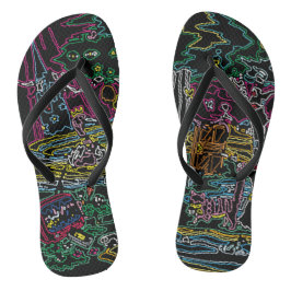 CHEBLO’S【Neon】Beach Sandal Flip Flops