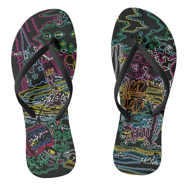 CHEBLO’S【Neon】Beach Sandal Flip Flops (Fußbett)