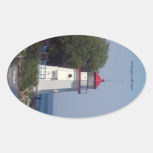 Cheboygan Crib Light-Aufkleber Ovaler Aufkleber