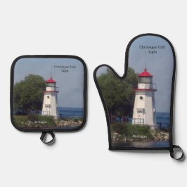 Cheboygan Crib Light Ofenhandschuh & Topflappen-Set