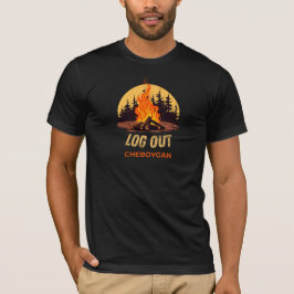 Cheboygan Michigan Lagerfeuer T-Shirt