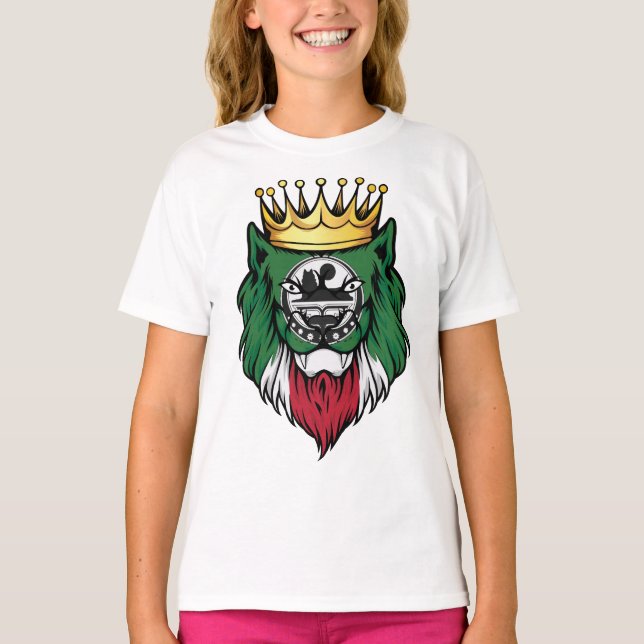 Chechen Lion King Flag T-Shirt (Vorderseite)