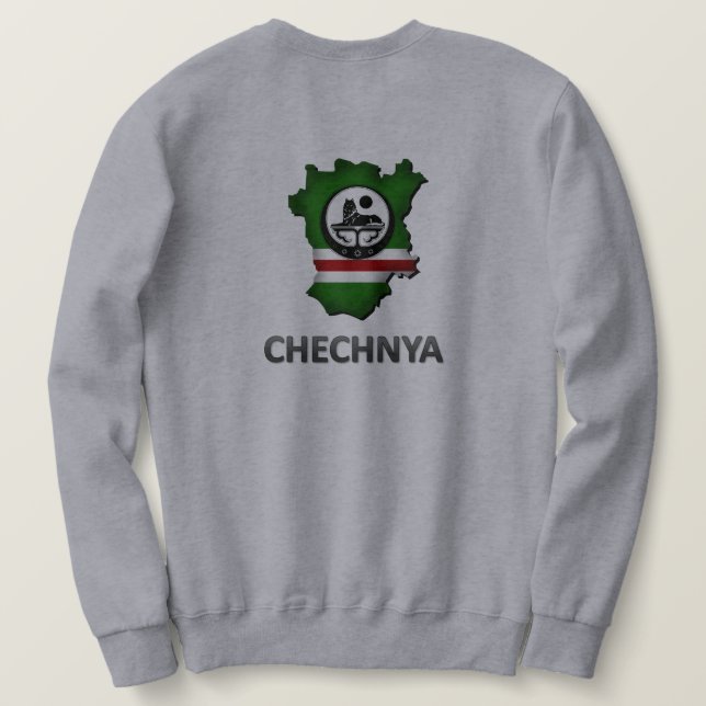 Chechnya-Strickjacke Sweatshirt (Design Rückseite)