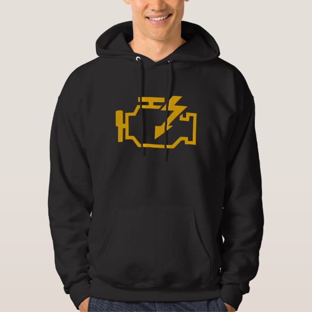 Check Engine Light Funny Mechanic Macanic Machanic Hoodie (Vorderseite)