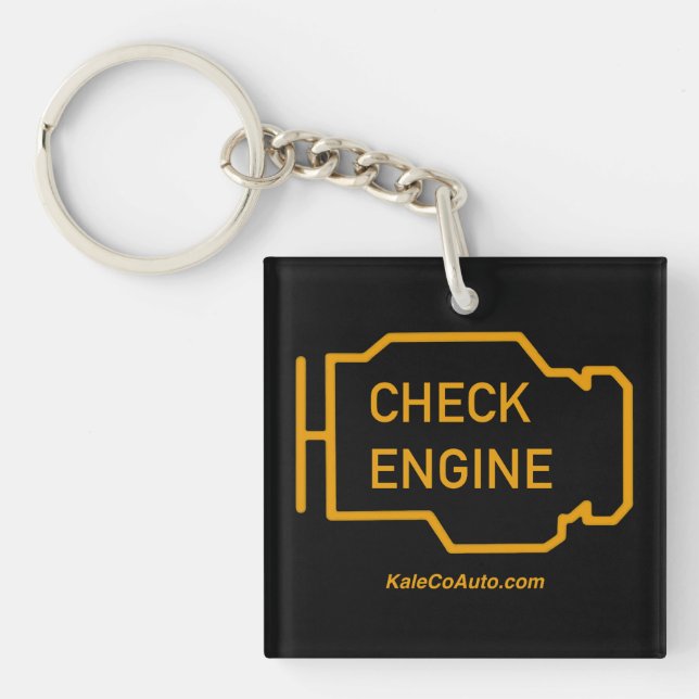 Check Engine Light Keychain Schlüsselanhänger (Vorderseite)