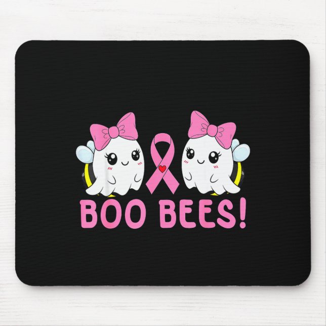 Check Your Ees Boo Bees Breast Cancer Halloween Gh Mousepad (Vorne)