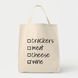 Checkbox Charcuterie Wein Niedlich Tragetasche