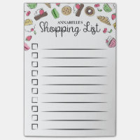 Checkbox-Einkaufsliste für Doodled Desserts