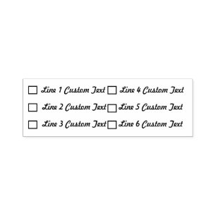 Checkbox für traditionelles benutzerdefiniertes Un Permastempel