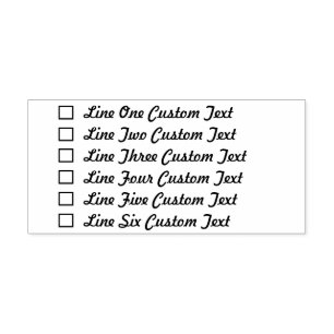 Checkbox für traditionelles benutzerdefiniertes Un Permastempel