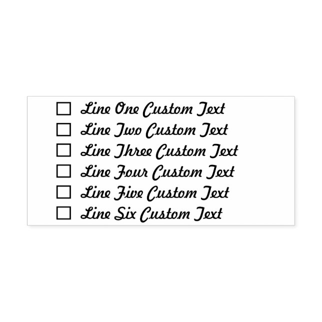 Checkbox für traditionelles benutzerdefiniertes Un Permastempel (Design)