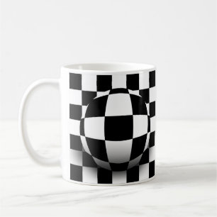 Checked Illusion Kaffeetasse