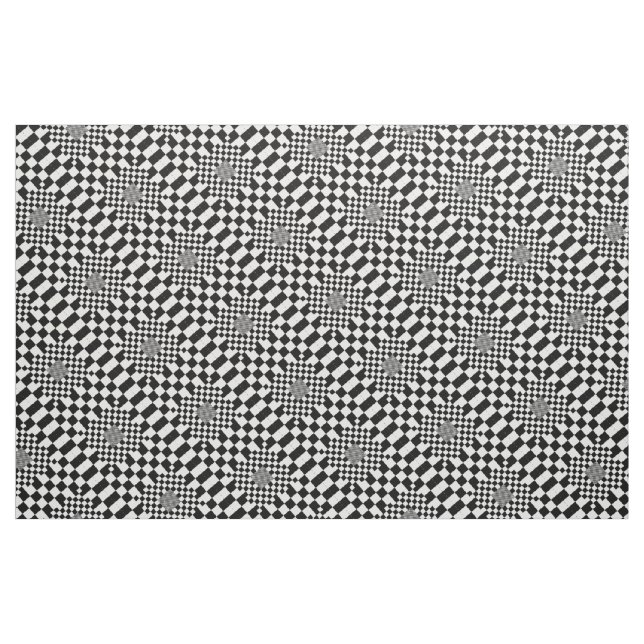 Checked Illusion Stoff (Fat Quarter (45,7 x 55,9 cm))