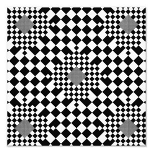Checked Illusion von Kenneth Yoncich Fotodruck