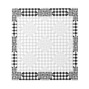 Checked Illusion von Kenneth Yoncich Notizblock