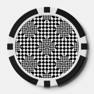 Checked Illusion von Kenneth Yoncich Pokerchips