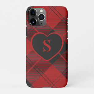 Checked Monogram Christmas Red Buffalo Kariert iPhone 11Pro Hülle