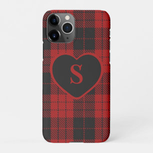 Checked Monogram Christmas Red Buffalo Kariert iPhone 11Pro Hülle