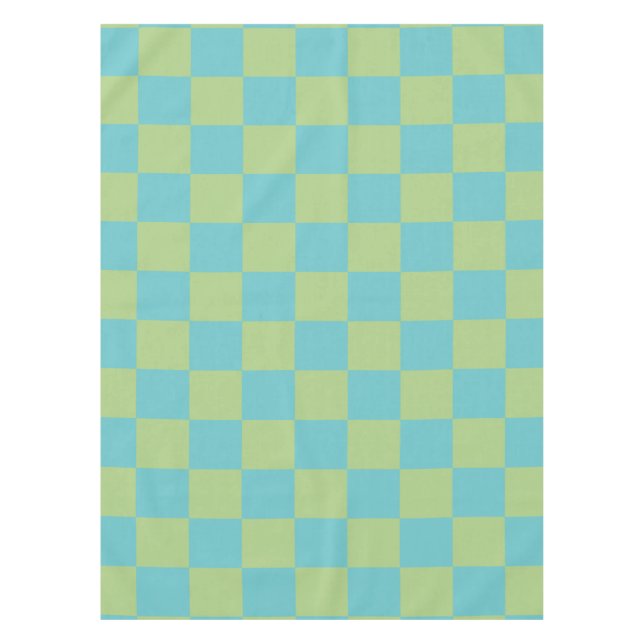 Checked Patterns für Karton in blau und grün  Tischdecke (Vorderseite)