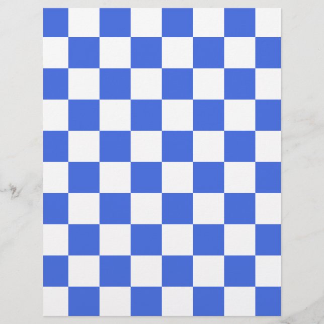 Checked - White and Royal Blue (Vorderseite)