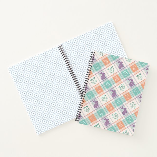 Checker Karierter Ostern Notizbuch (Innenseite)