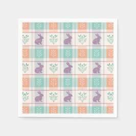 Checker Karierter Ostern Serviette