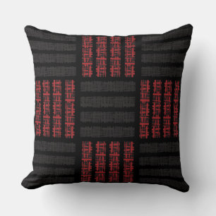 CHECKERBOARD DESIGN Retro Throw Kissen