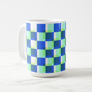 Checkerboard Double Exposure Retro Art Tasse Cup