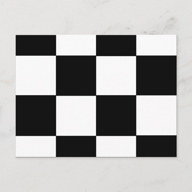 CHECKERBOARD! (eine quadratische Fliese) ~ Postkarte (Vorderseite)