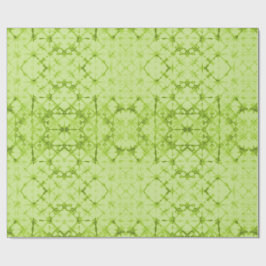 Checkerboard Fortune Teller Mirror Chartreuse Geschenkpapier