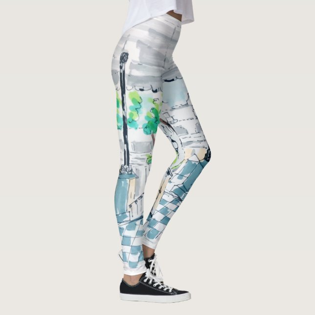Checkerboard Kiosk Park View Leggings (Rechts)