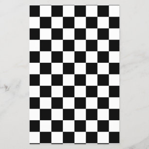 Checkerboard pattern black and white flyer