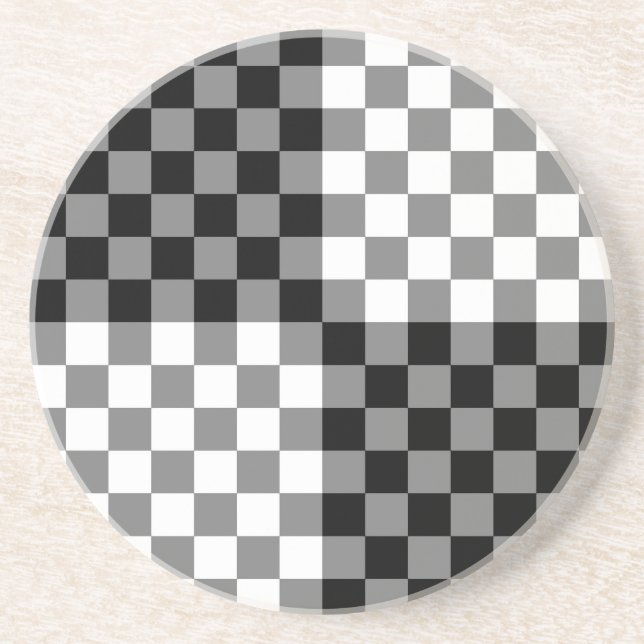 CHECKERBOARD PATTERN UNTERSETZER (Vorne)