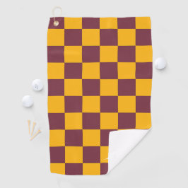 Checkerboard Sports Team Colors School - ITIALER S Golfhandtuch