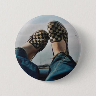 Checkerboard Vans Knopf Button